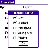 OSHA Checklist : Problem, Forks